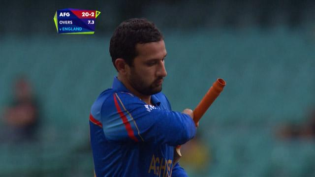 Javed Ahmadi Wicket     SL Vs AFG - Videos - ICC Cricket World Cup 2015