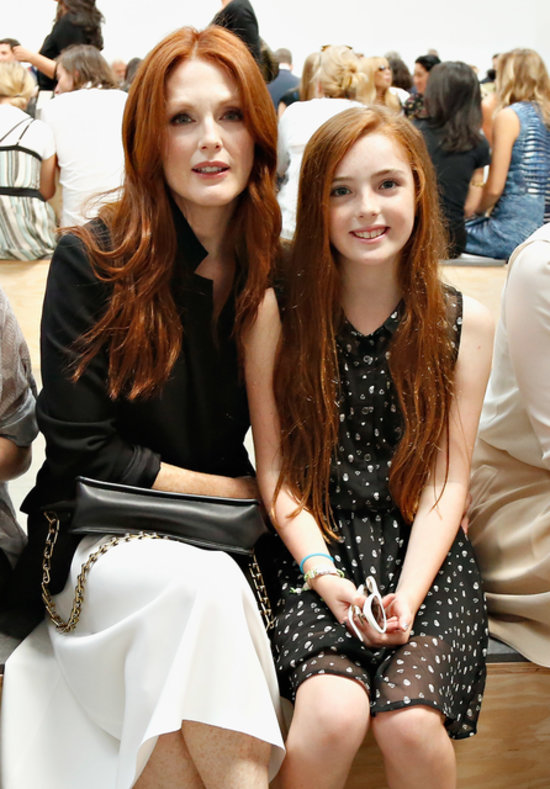 Julianne Moore And Liv Freundlich At New York Fashion Week