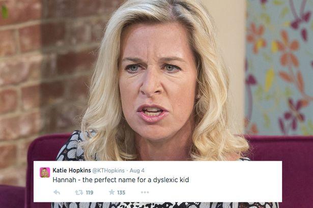 Katie Hopkins Slammed For Linking Children's Names To Disabilities