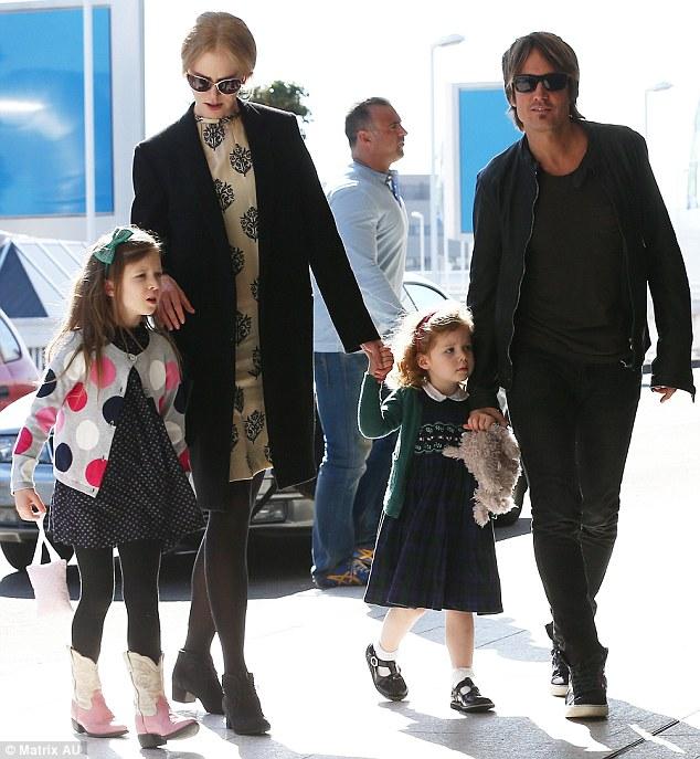 Keith Urban's Daughter Sunday Rose Sports Western Style Boots In