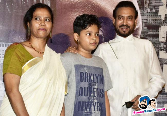 Madaari Trailer Launch -- Irrfan Khan With Wife Sutapa Sikdar And