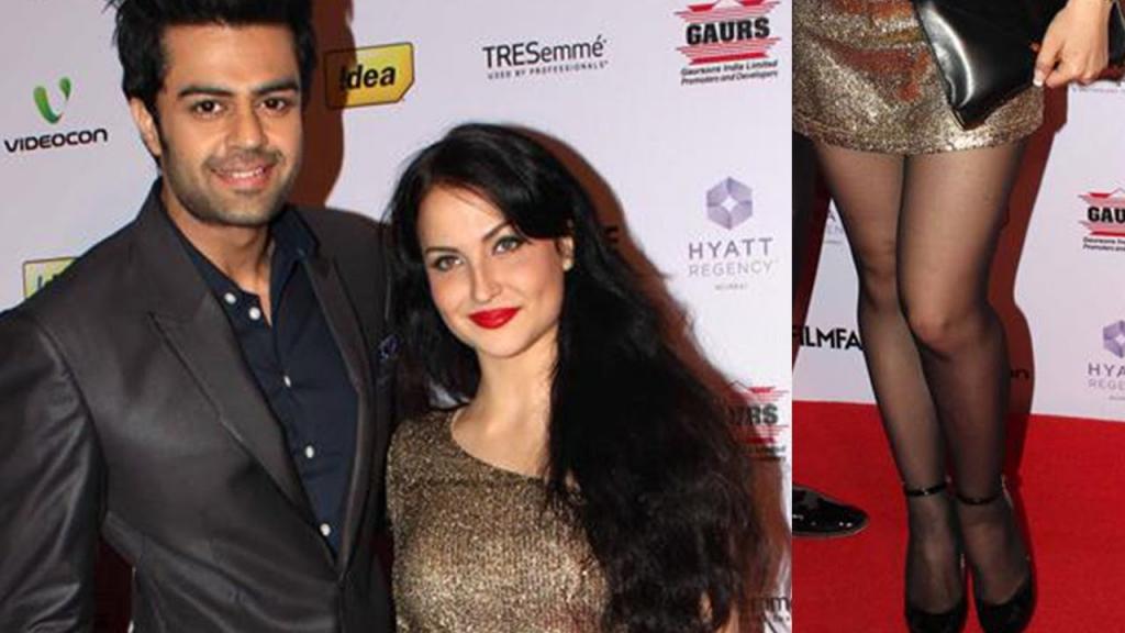 Manish Paul With Elli Avram At Filmfare Party - YouTube