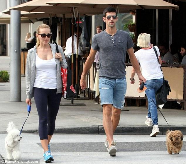 Novak Djokovic Takes Dogs For Walk With Wife Jelena Ristic On Return