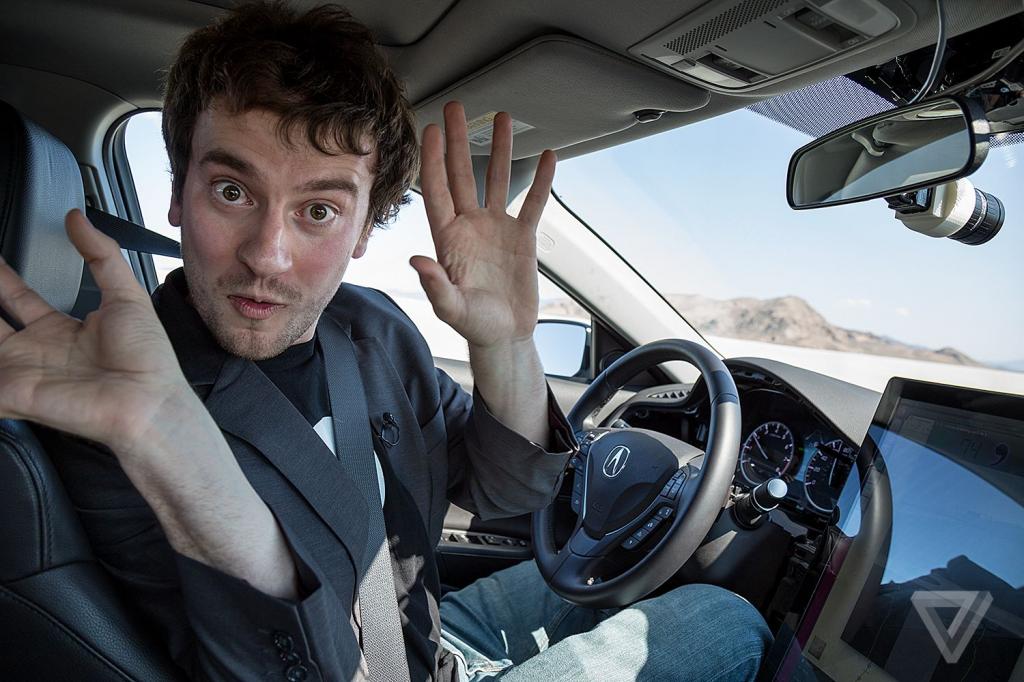 On The Road With George Hotz's $1,000 Self-driving Car Kit   The Verge