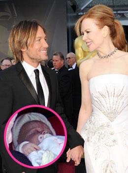 See A New Photo Of Nicole Kidman And Keith Urban's New Baby Faith