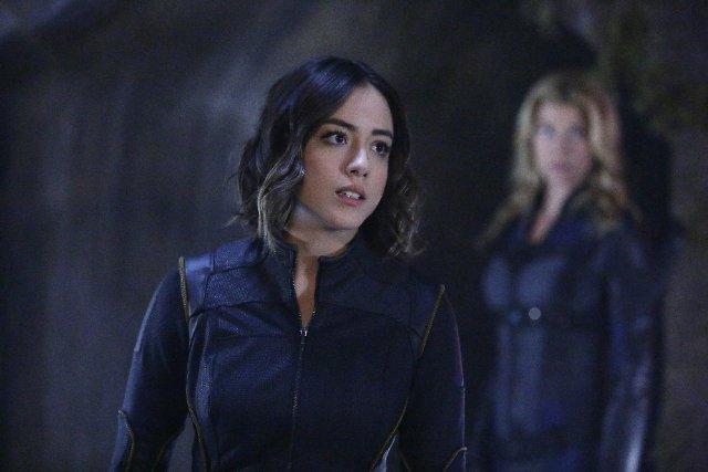 Still of Adrianne Palicki and Chloe Bennet in Agents of S.H.