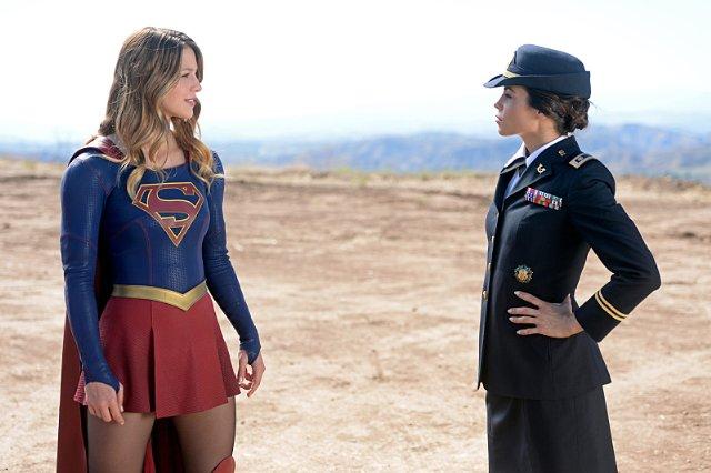 Still of Jenna Dewan Tatum and Melissa Benoist in Supergirl 