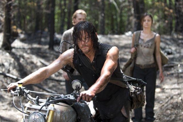 Still of Norman Reedus, Christine Evangelista and Austin Ame