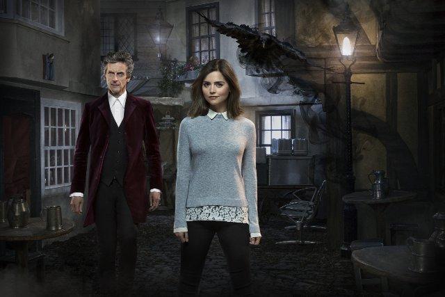 Still of Peter Capaldi and Jenna Coleman in Doctor Who (2005