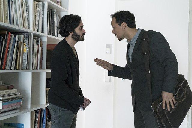 Still of Rachid Sabitri and Alireza Bayram in Homeland (2011