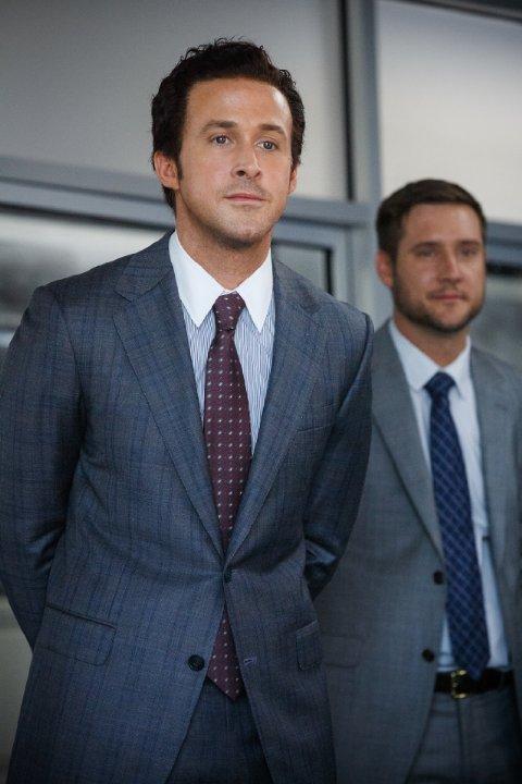 Still of Ryan Gosling and Jeffry Griffin in The Big Short (2