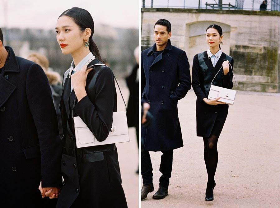 Vanessa Jackman: Paris Fashion Week AW 2014Tuxedo Dress