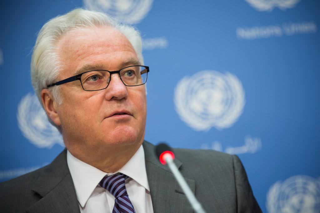 Vitaly Churkin Holds News Conference - Pictures