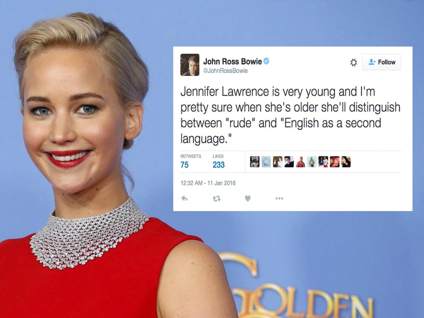 Was Jennifer Lawrence Rude To A Reporter At The Golden