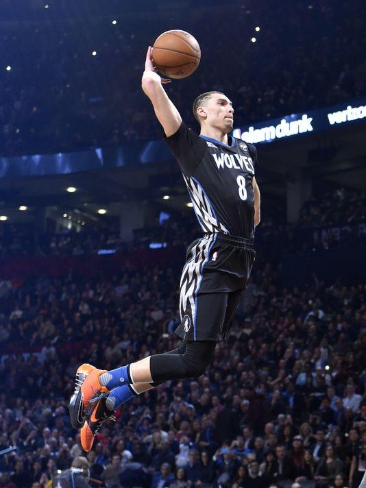 Zach LaVine Puts On A Show To Win Second Straight Dunk Contest