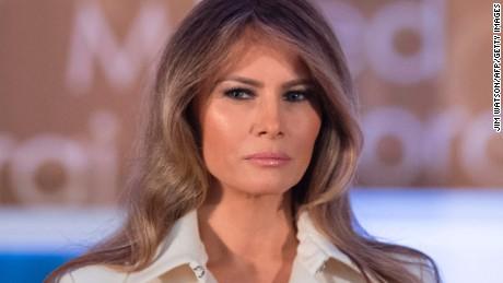 Melania Trump Arrives Solo To Air Base As First Couple Heads To