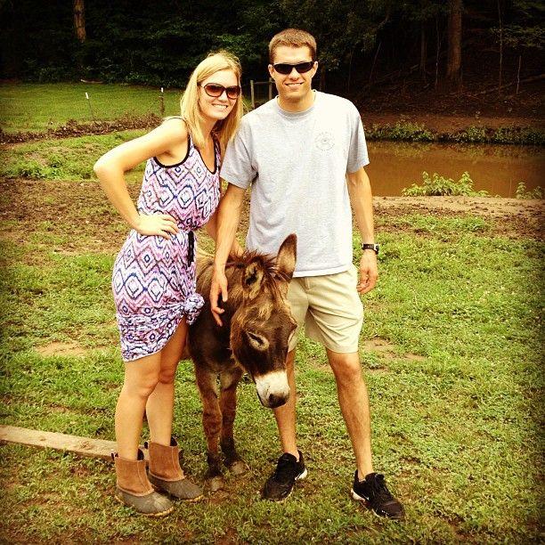 Jacquelyn & David Ragan hangin' out & stylin' w/one of their 'babies