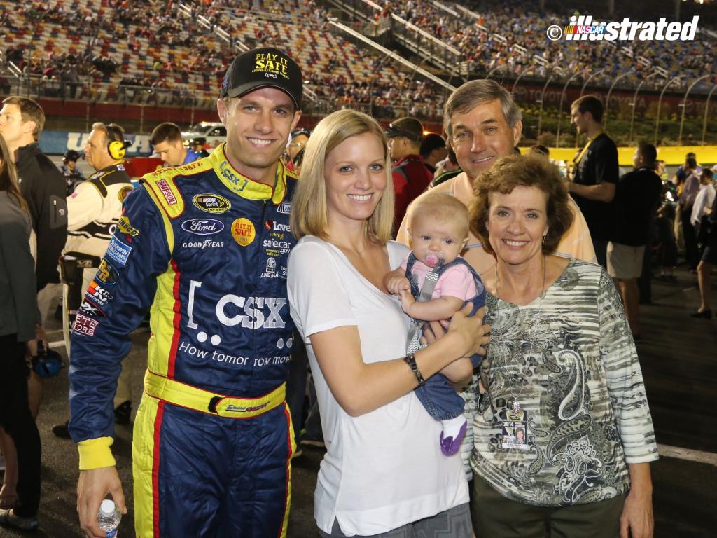 It's an entire NASCAR family. From l to r: David Ragan, Jacquelyn Ragan
