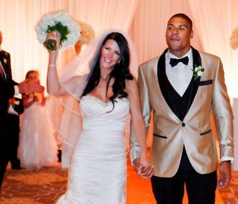Alanna Forsyth-Reaves and Ryan Reaves on their wedding day  Married