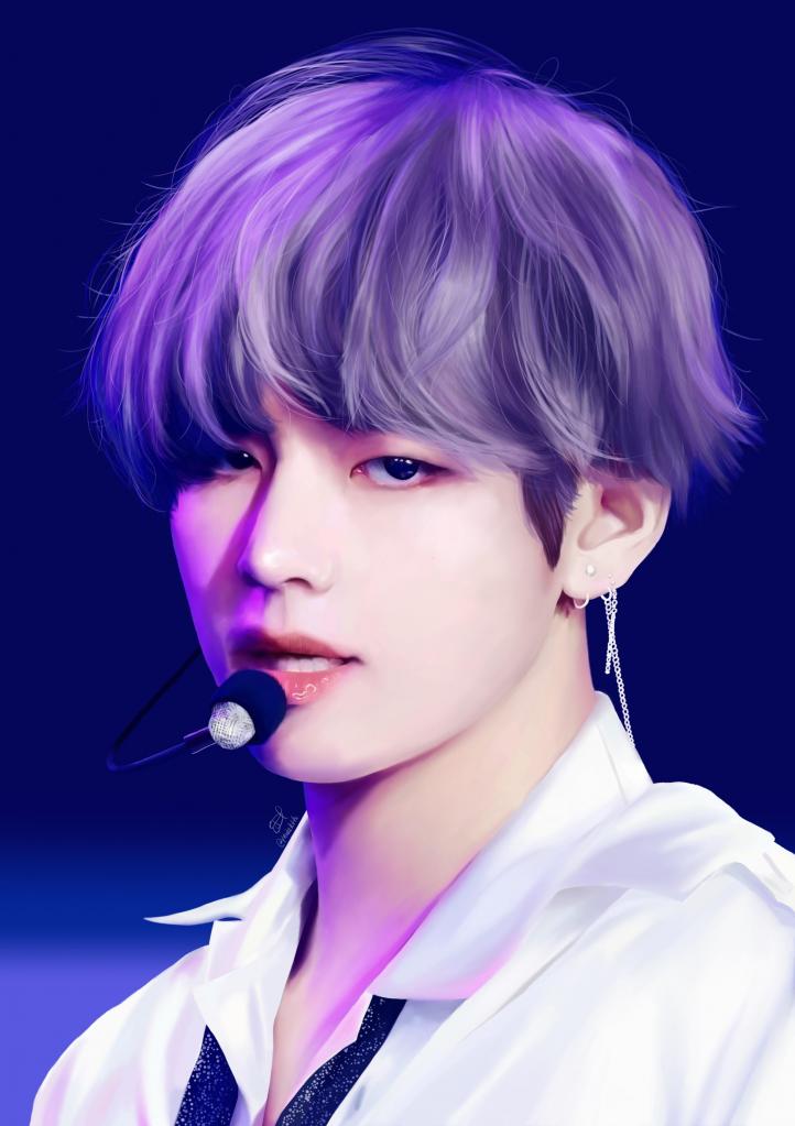 Kim Taehyung of BTS [digital portrait] : fanart