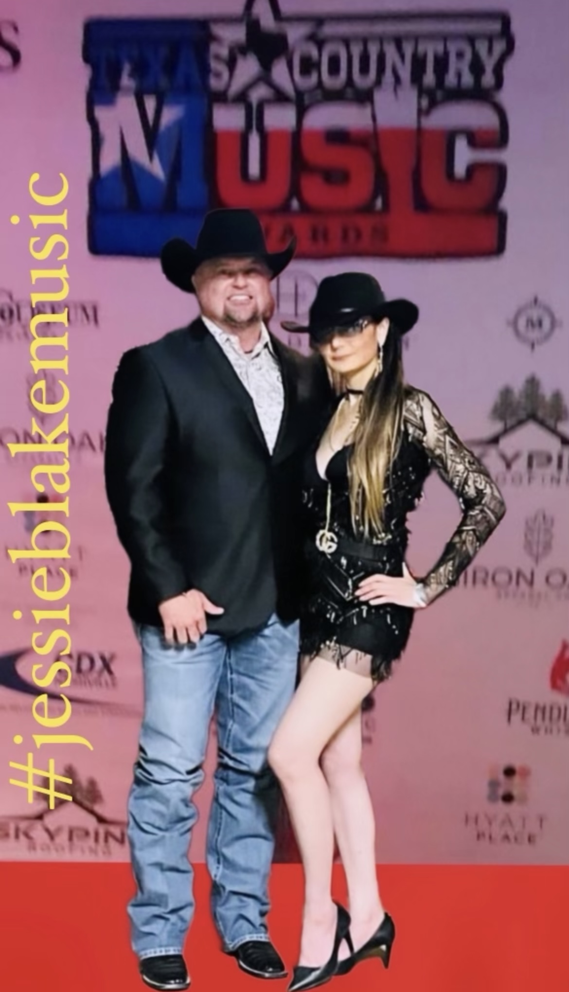 TCMAâs - Texas Country Music Awards redcarpet - Natalina Maggio in attendan